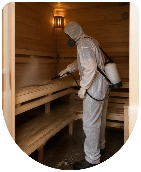 Профессиональная дезинсекция сауны и парной в Слободской