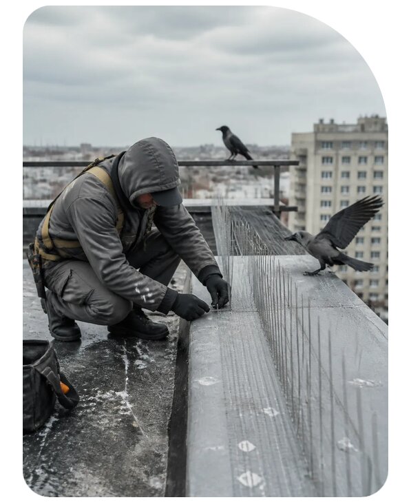 Защита от ворон под ключ в Слободской по цене от 5153 р. | Сенат-Слб